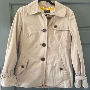 Jenna Lyons era J. Crew short trench sz 6